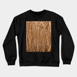 3D Gold Chains design  available on lots of items in the store great clothing design idea. Crewneck Sweatshirt